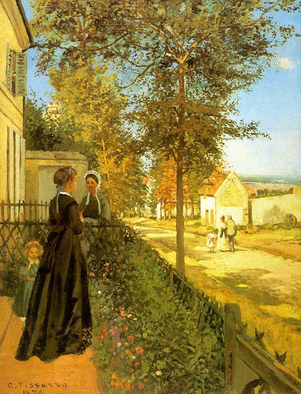 Camille Pissaro Louveciennes : The Road to Versailles France oil painting art